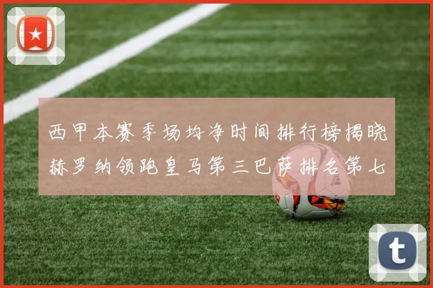 西甲本赛季场均净时间排行榜揭晓赫罗纳领跑皇马第三巴萨排名第七